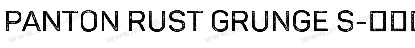 Panton Rust Grunge S字体转换